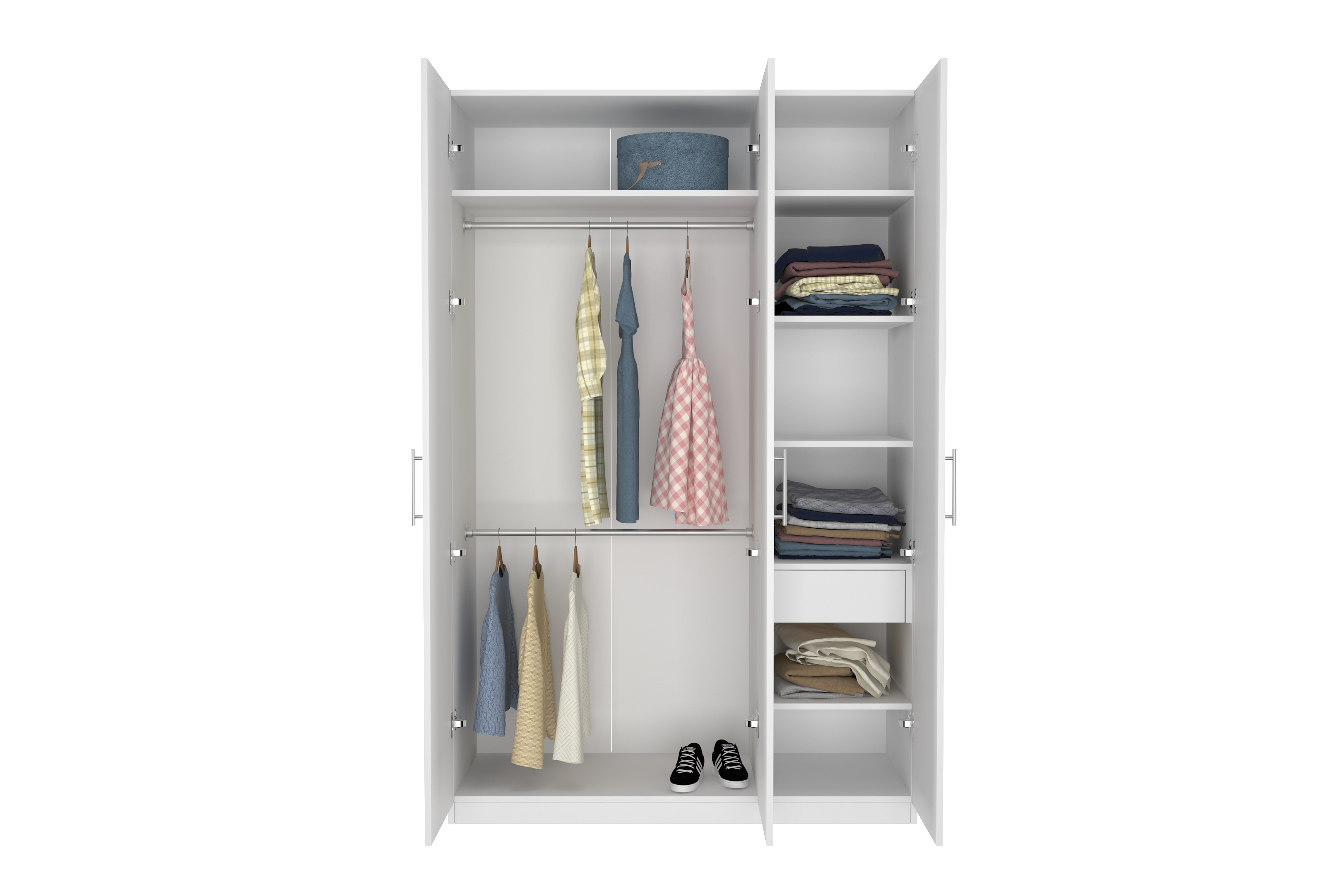 Elegant Three Door Wardrobe D3