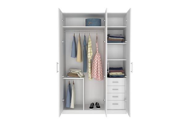 Elegant Three Door Wardrobe D5