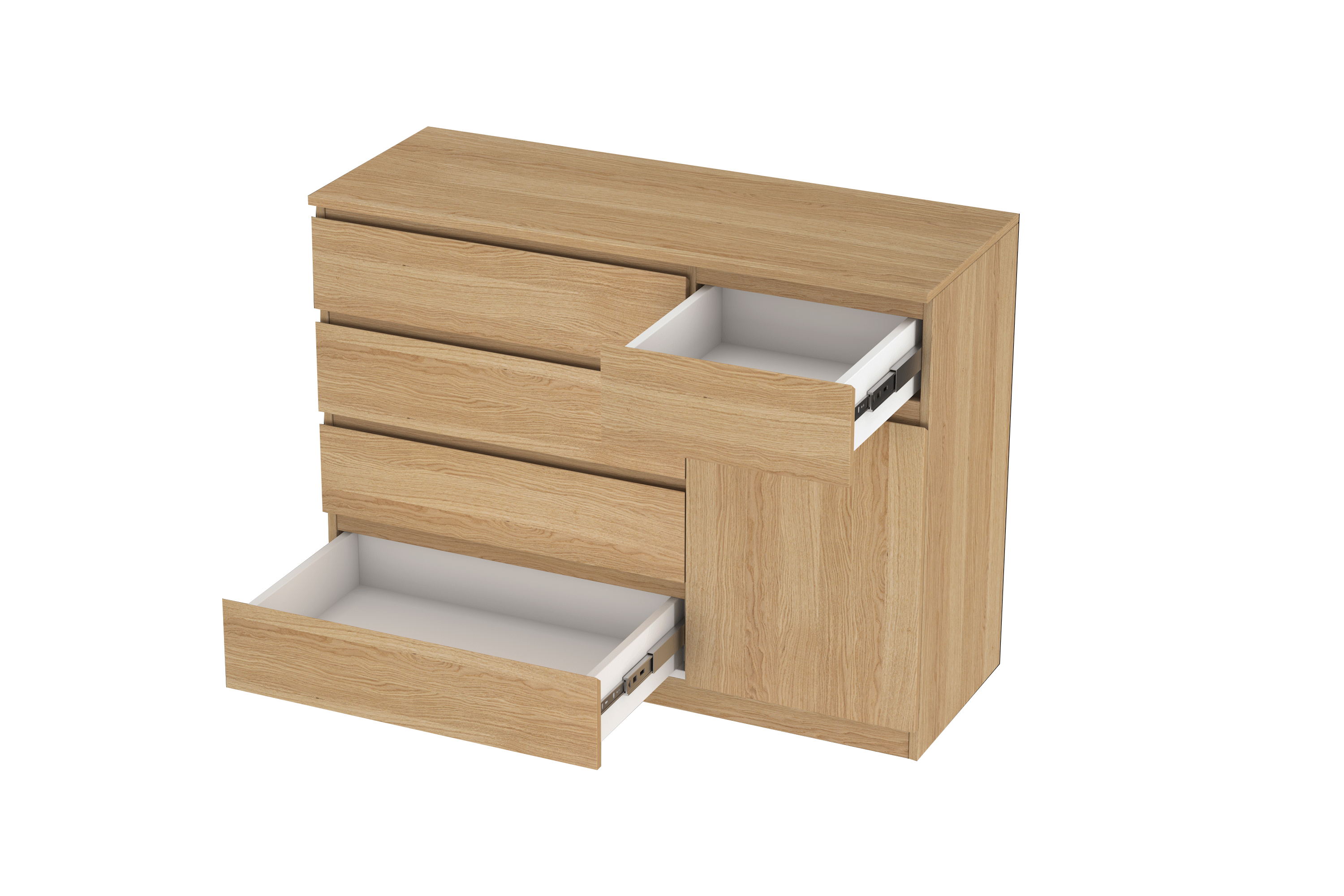 LittleBird Chest of Drawer S10 in Oak