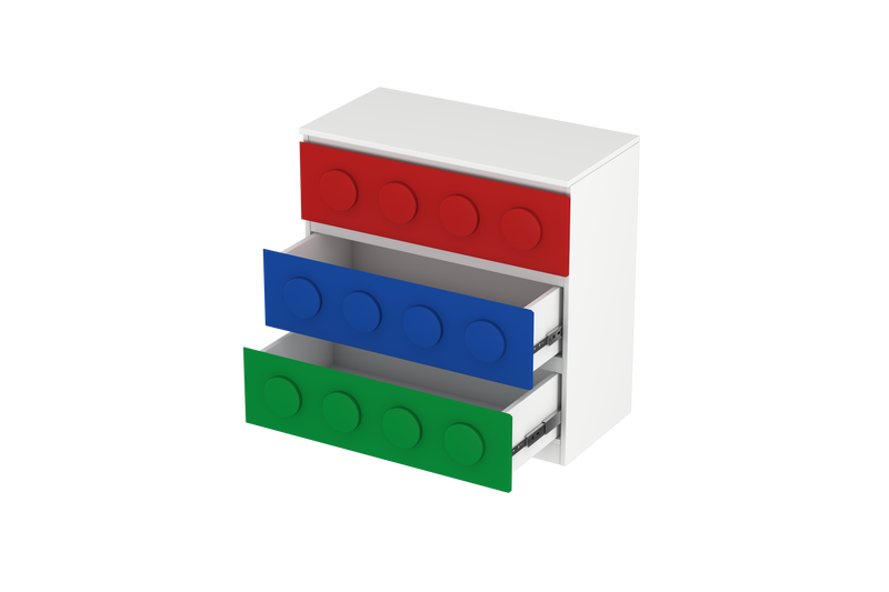 Lego Inspired Chest of Drawers D5
