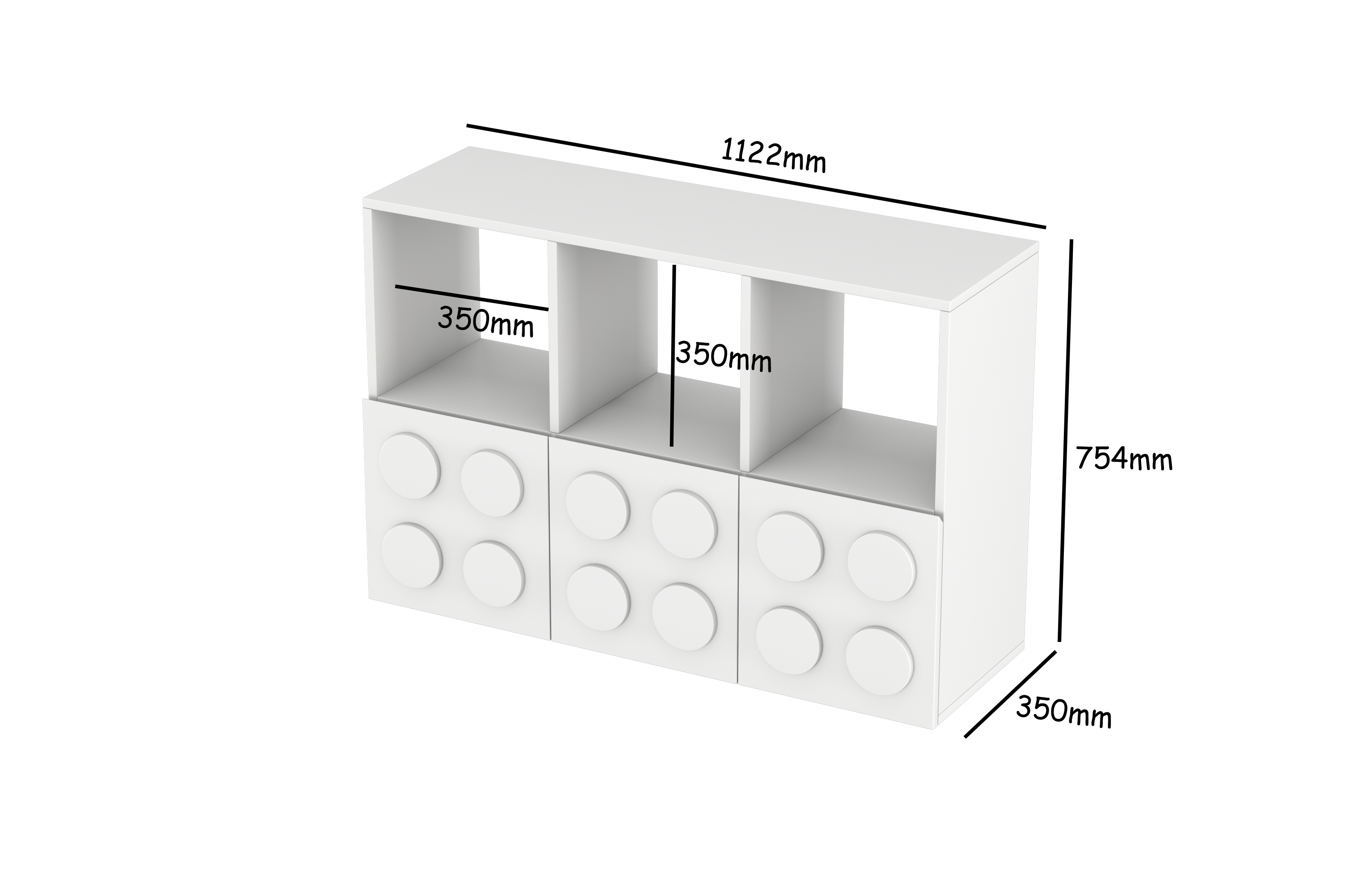 Lego Inspired Montessori Shelves 3x2
