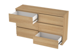 LittleBird Chest of Drawer S8 in Oak