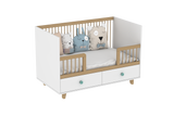 Toddler Bed Conversion Kit for Elegant Light Crib with Drawers