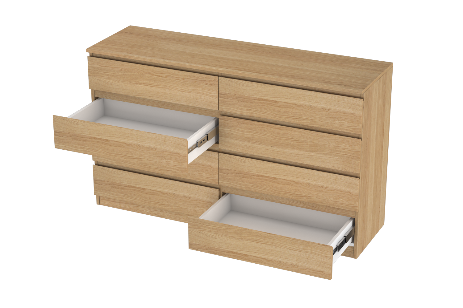 LittleBird Chest of Drawer S9 in Oak