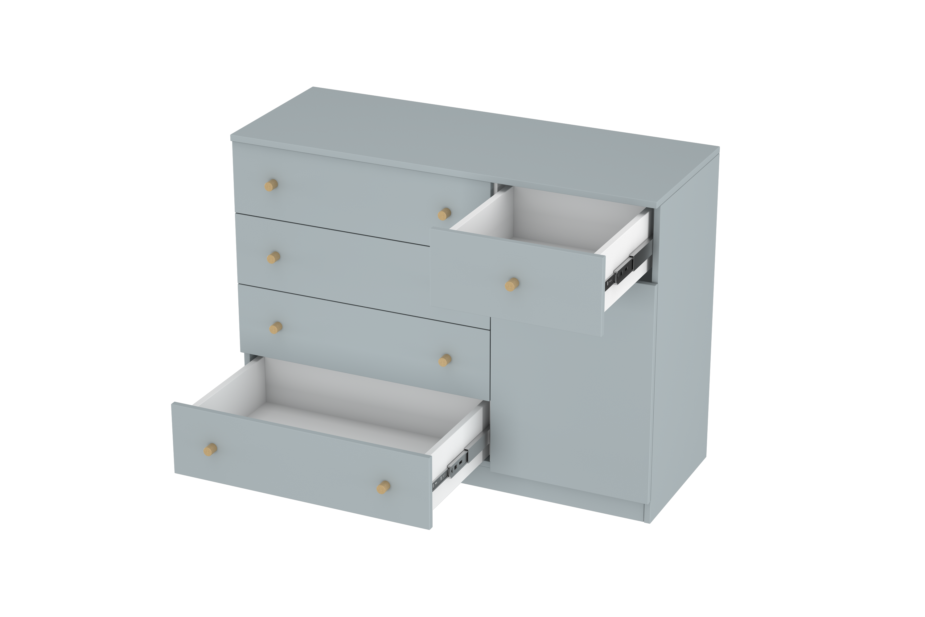 LittleBird Chest of Drawer S5 in Grey