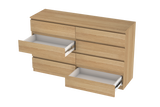 LittleBird Chest of Drawer S2 in Oak