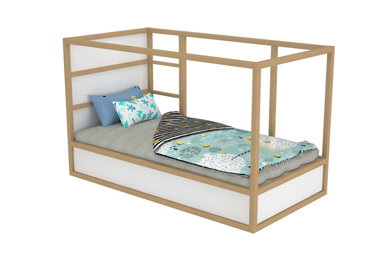 Full size bunk discount bed with slide