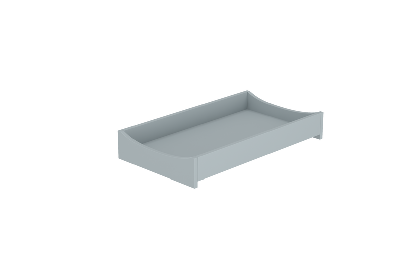 Crib Diaper Changing Tray in Steam Grey