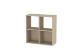 Montessori 2x2 Shelves In Oak & acacia laminate