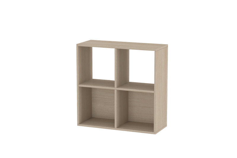 Montessori 2x2 Shelves In Oak & acacia laminate