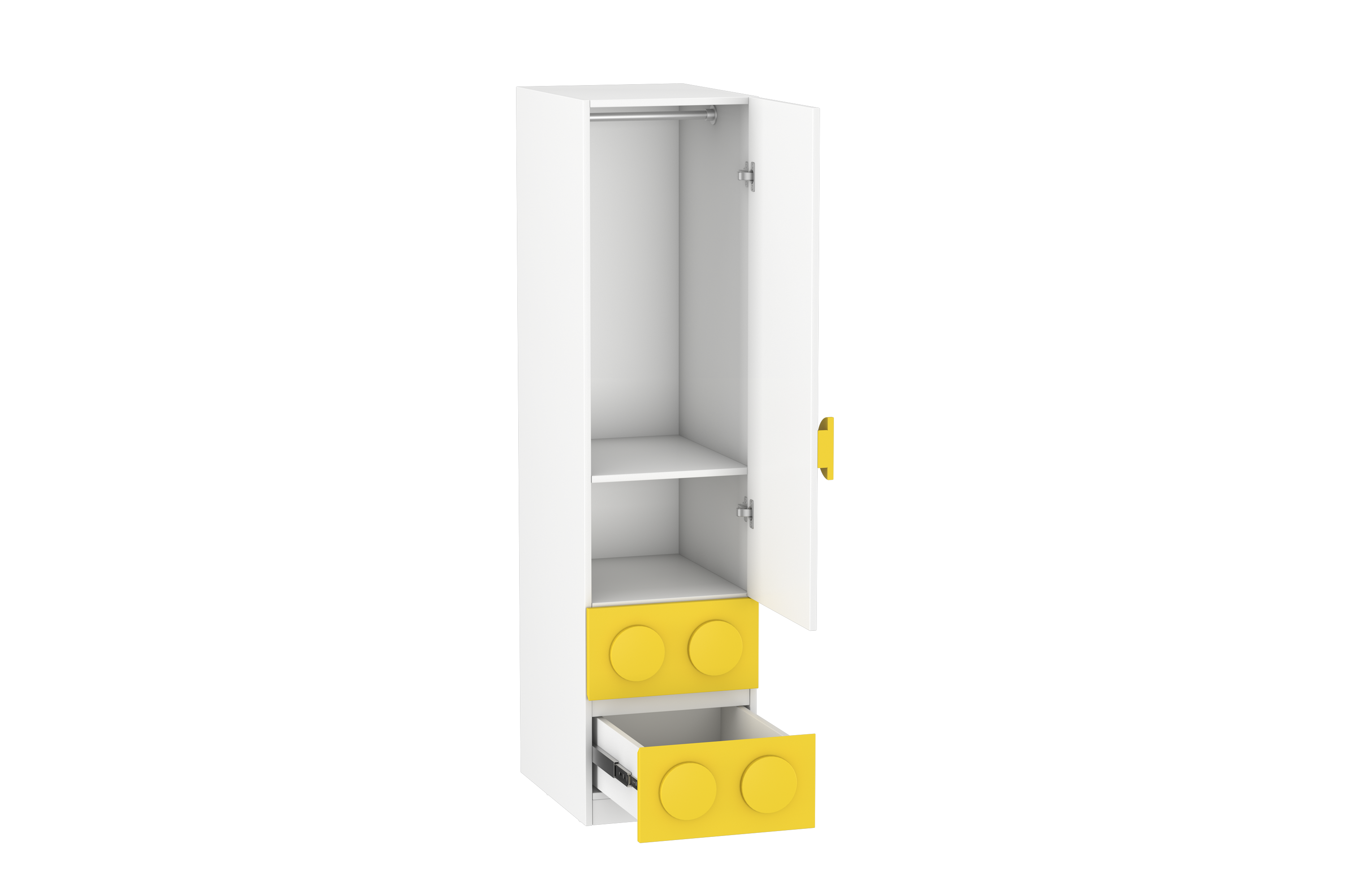 Lego Inspired Single Door Wardrobe