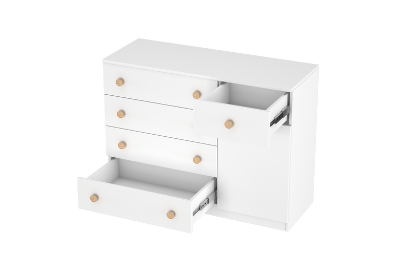 LittleBird Chest of Drawer S5 in White