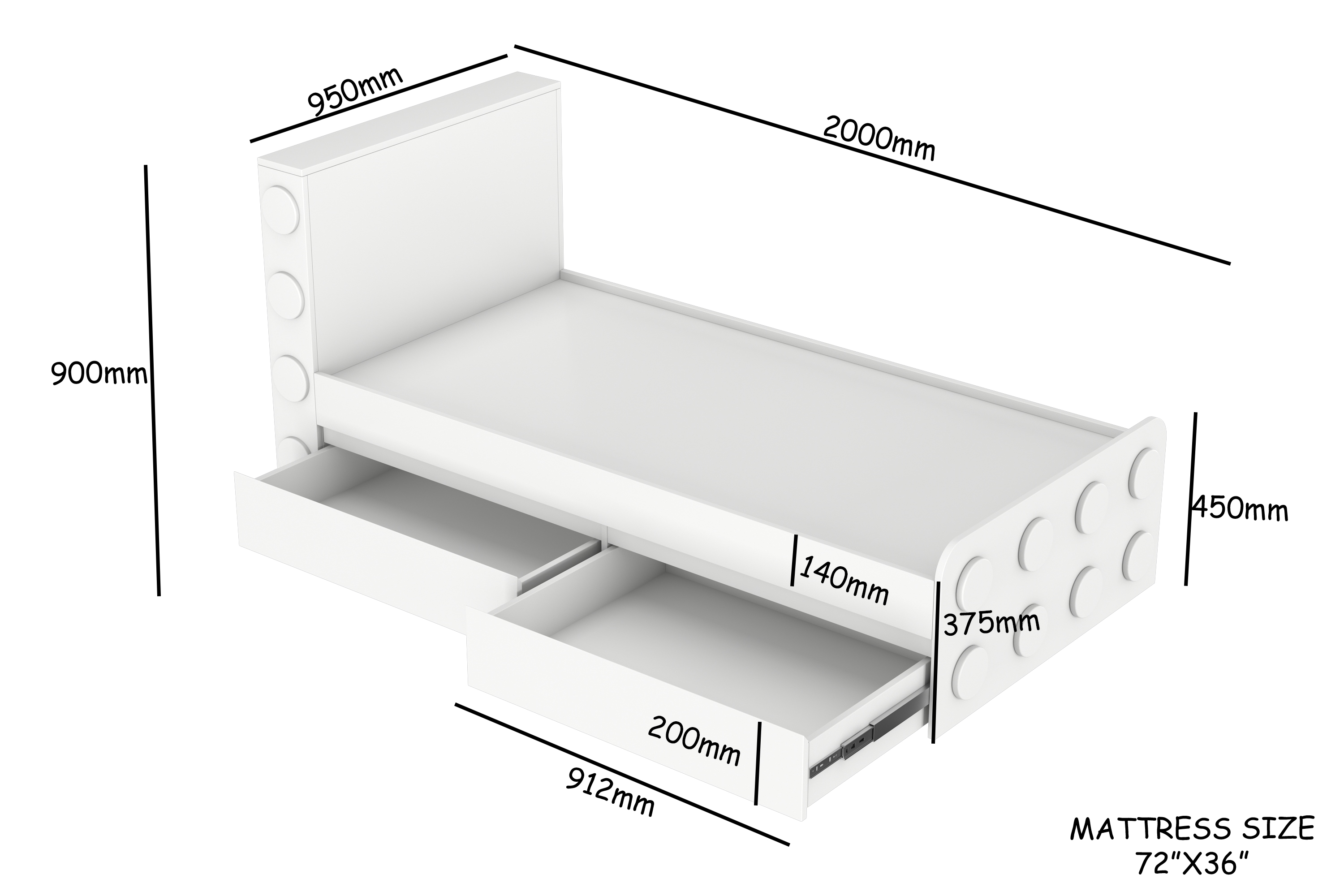 LEGO SINGLE BED_2