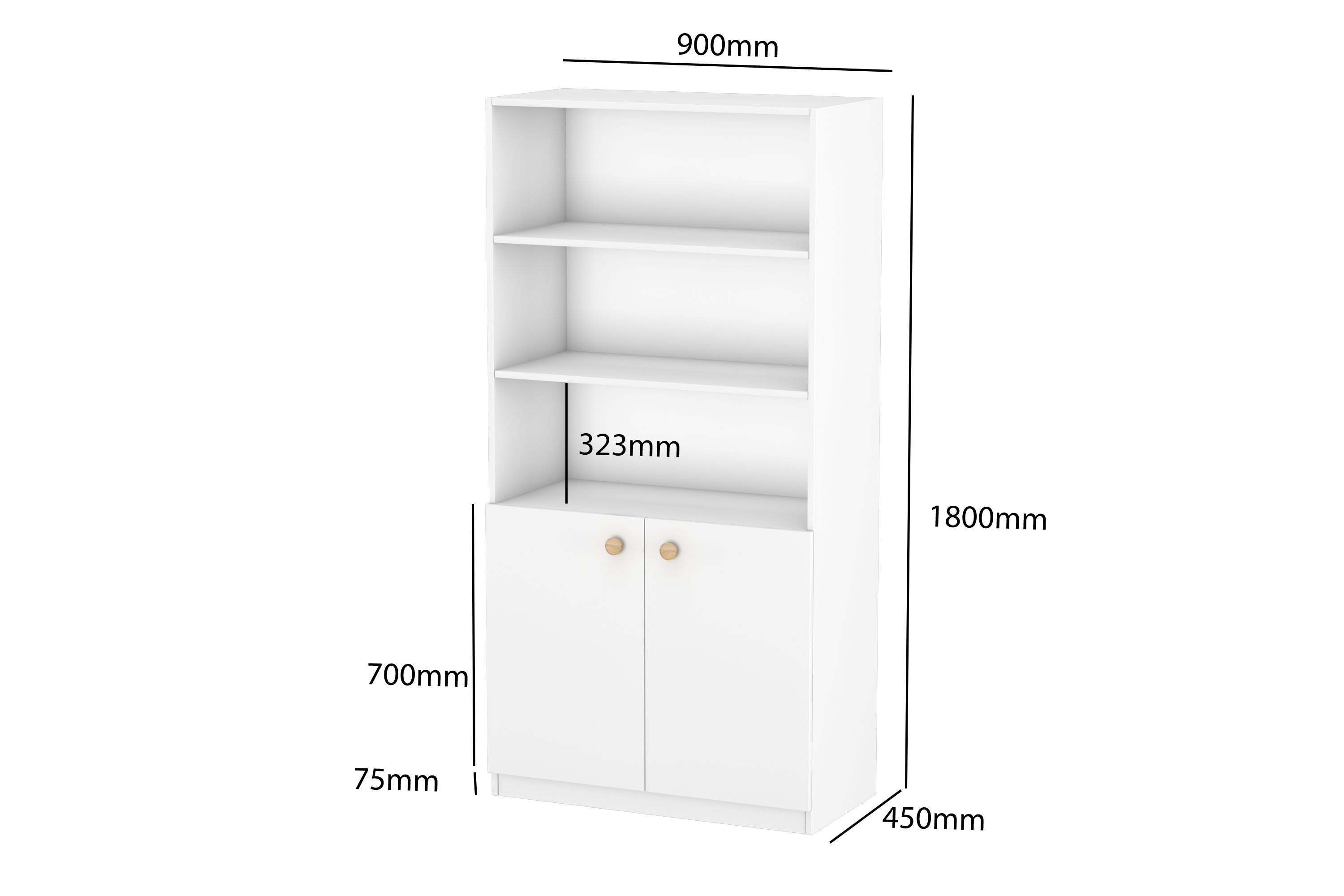 LittleBird Open Storage S1 in White