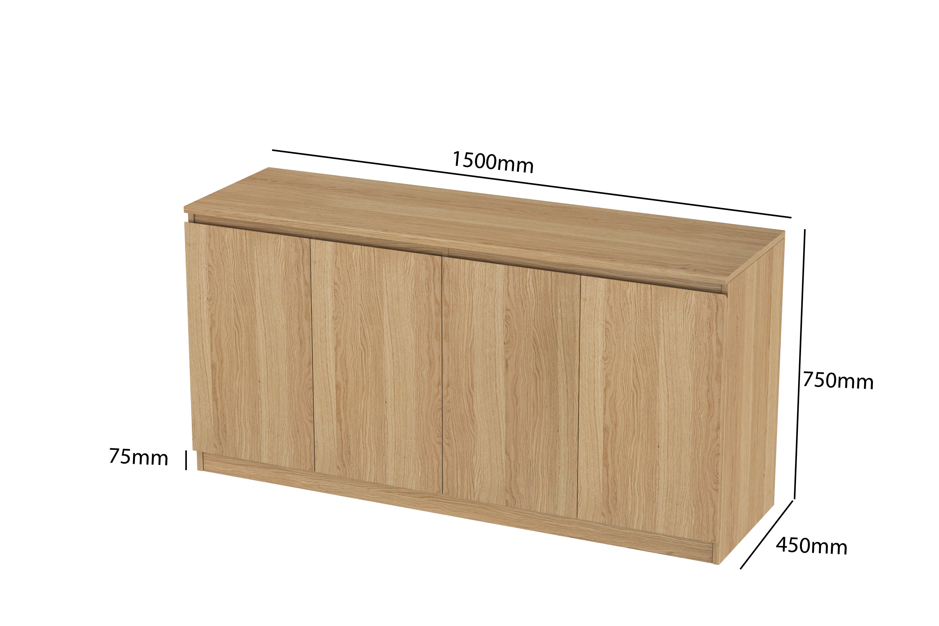 LittleBird Storage C1 in Oak
