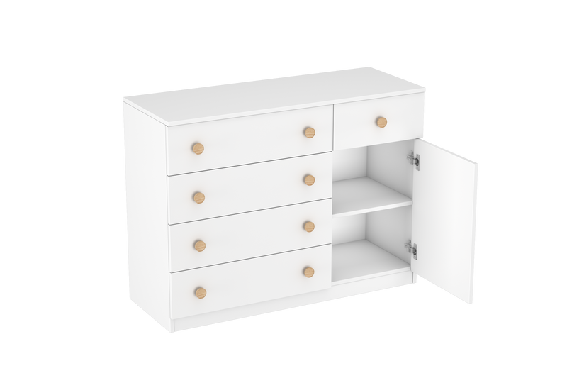 LittleBird Chest of Drawer S5 in White