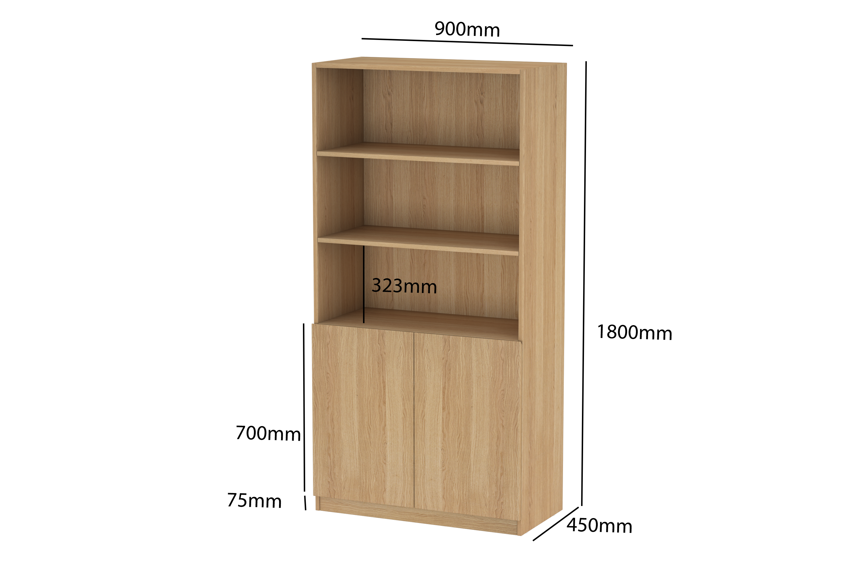 LittleBird Open Storage S1 in Oak