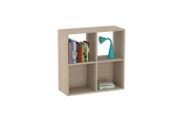 Montessori 2x2 Shelves In Oak & acacia laminate