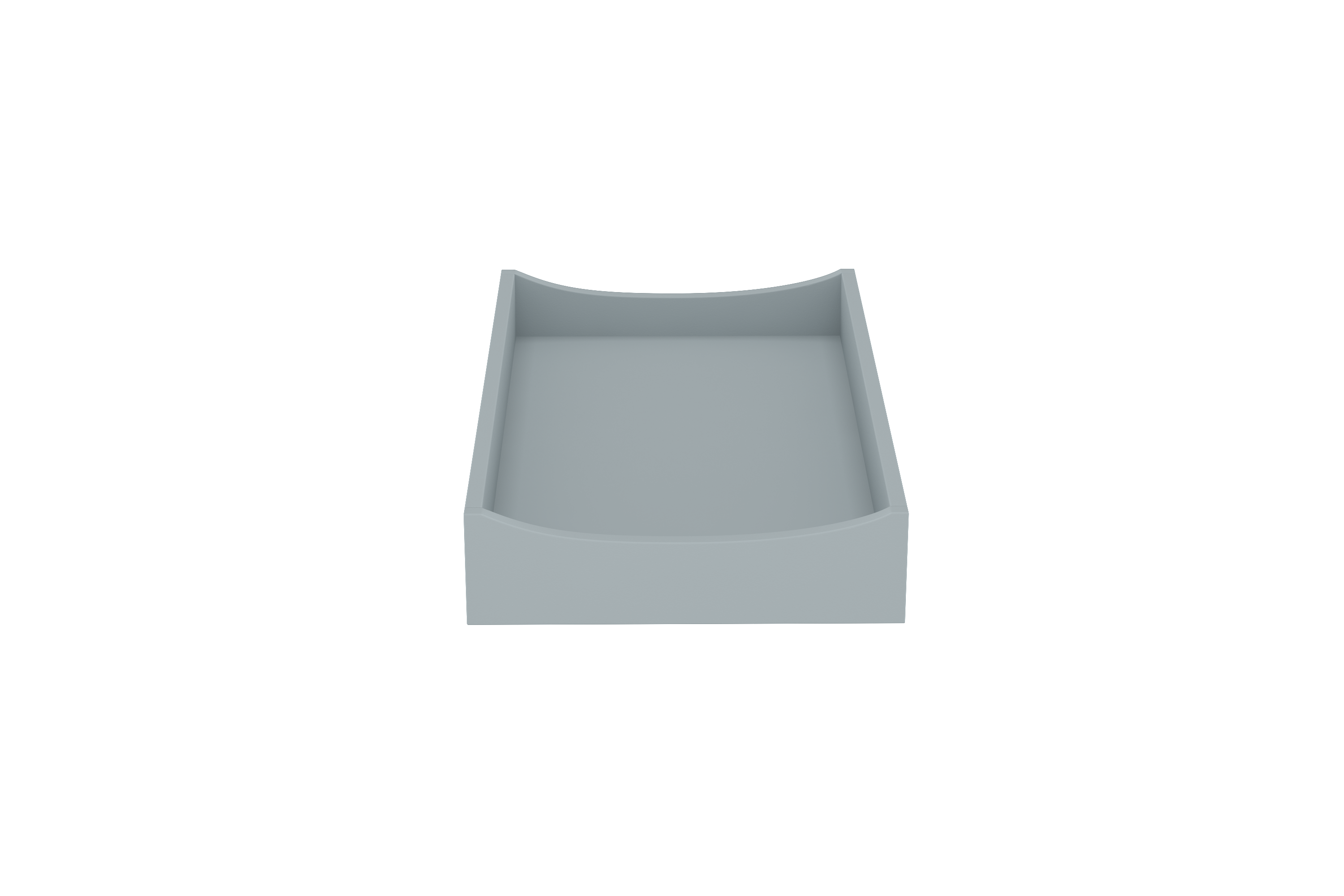 Crib Diaper Changing Tray in Steam Grey