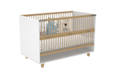 Elegant Light Crib with Folding Sides