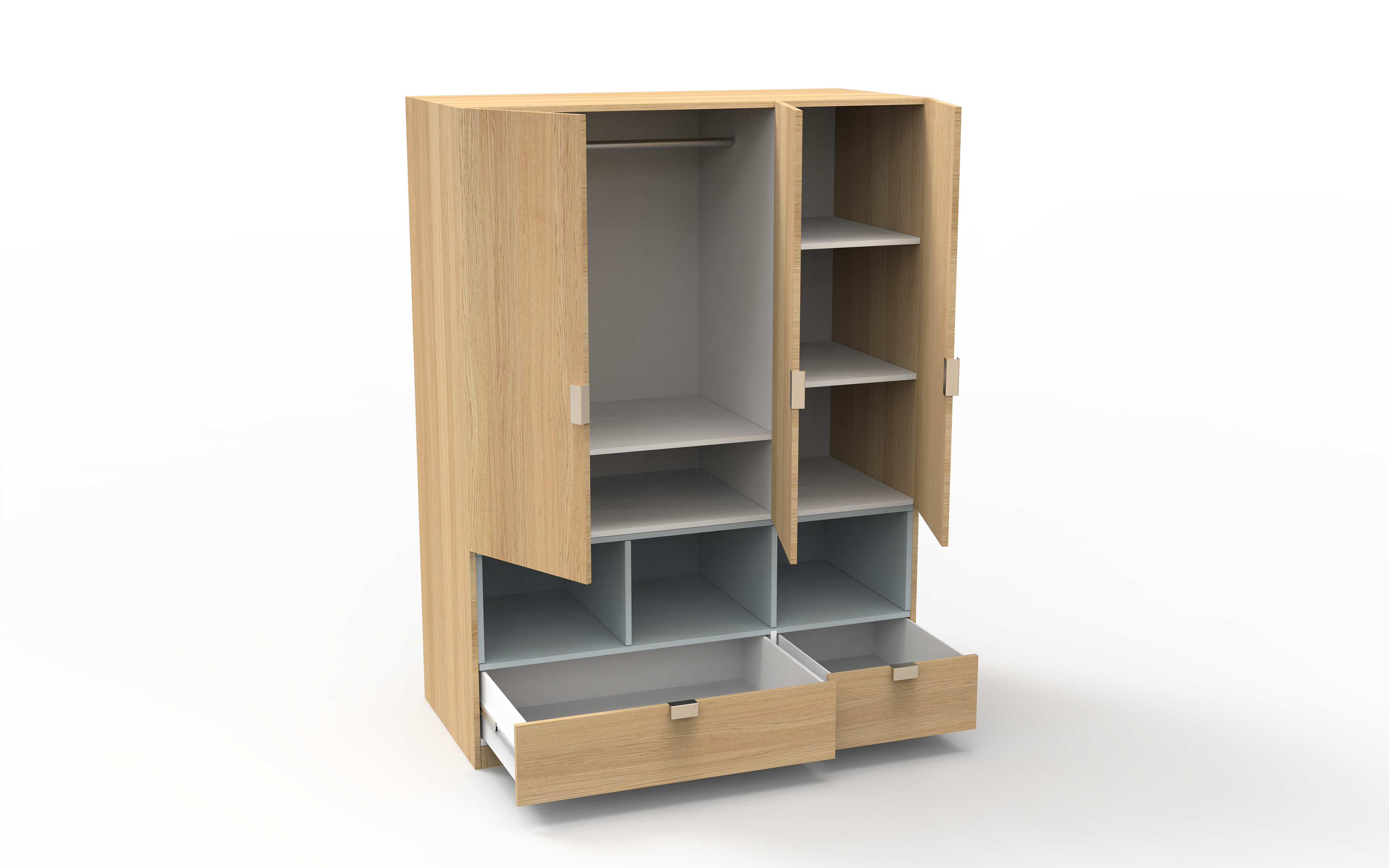 Oakmore 3 Door Wardrobes