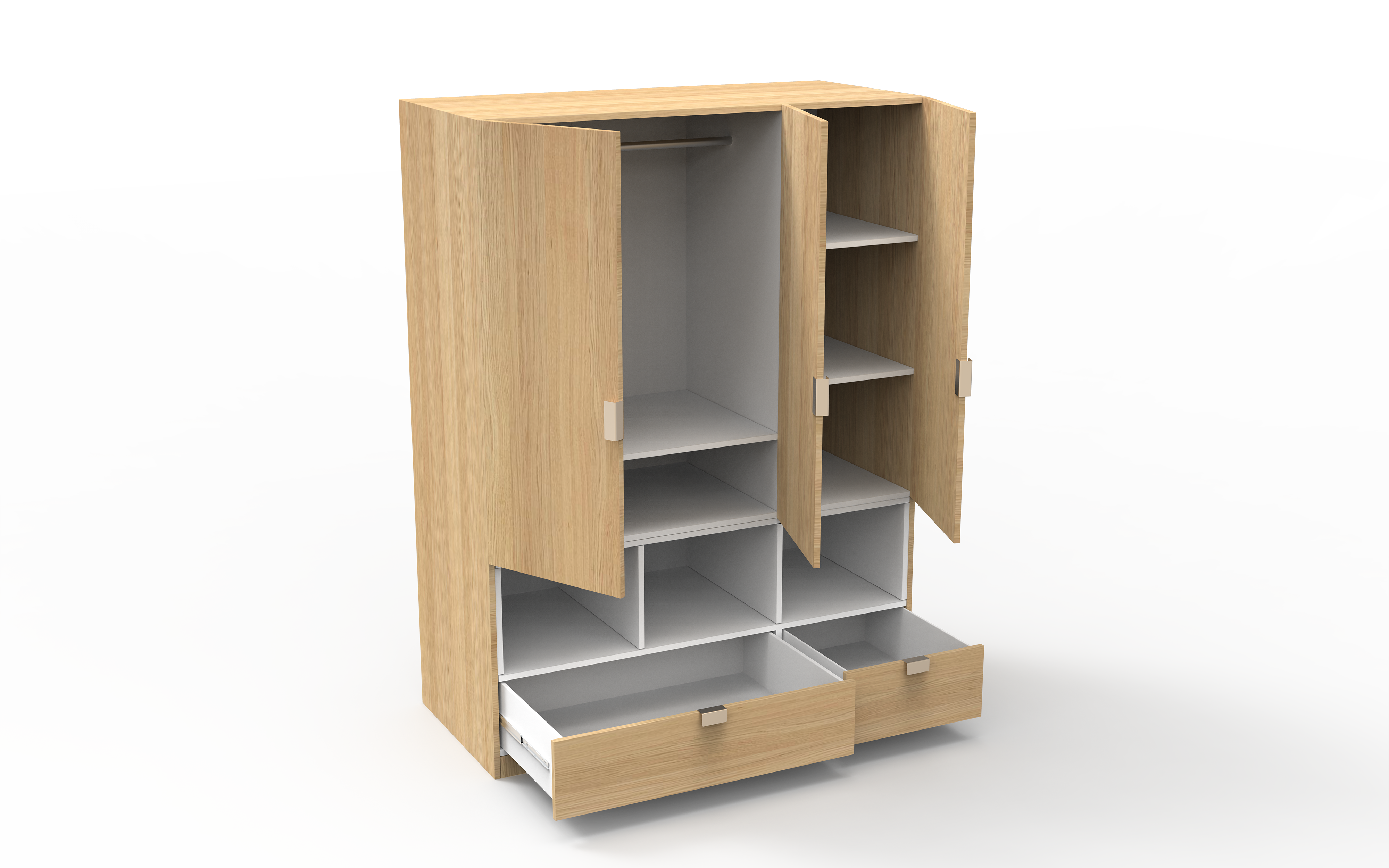 Oakmore 3 Door Wardrobes