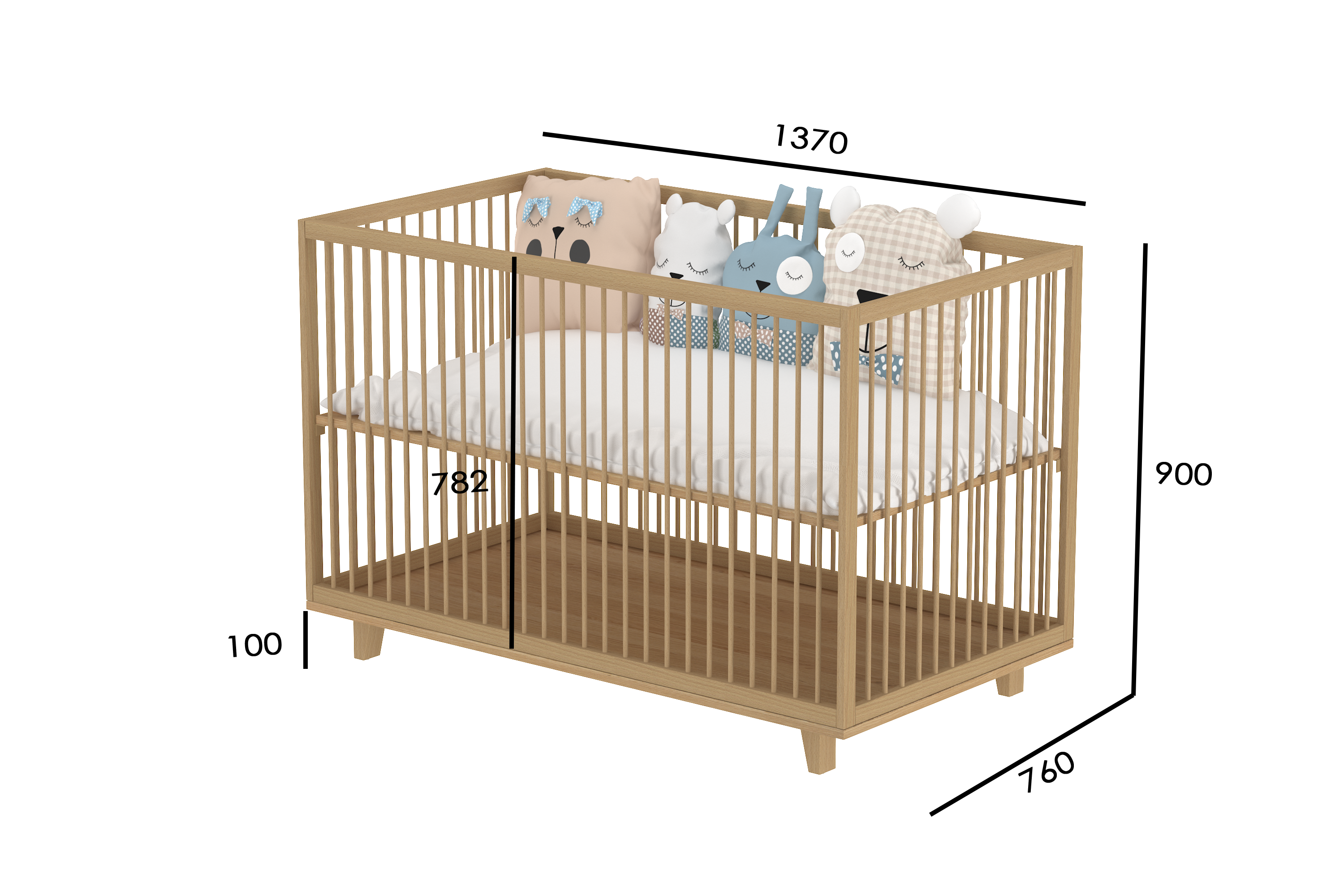 4 In 1 Amour Crib