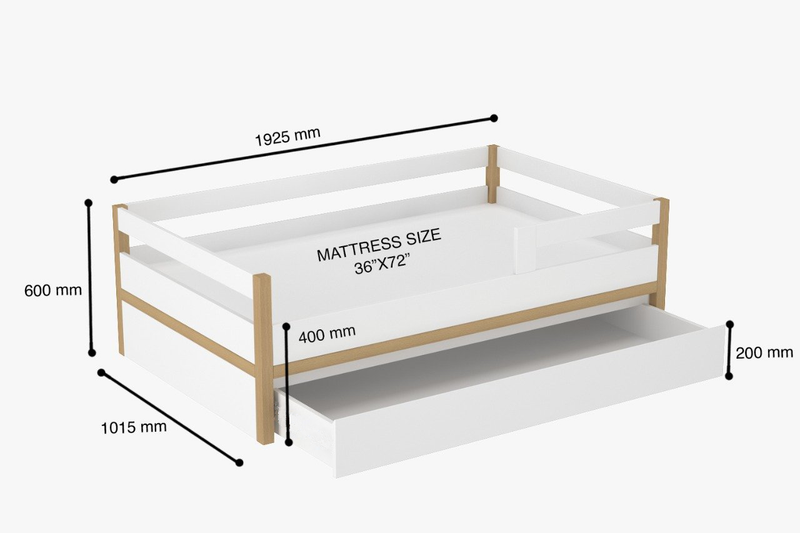 Kids bed deals size