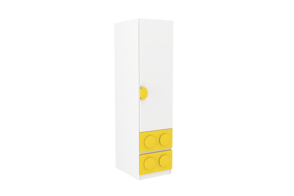 Lego Inspired Single Door Wardrobe